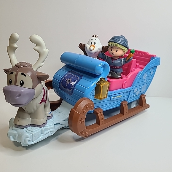 Fisher-Price Other - Fisher Price Little People Disney Frozen Kristoff's Sleigh with Olaf